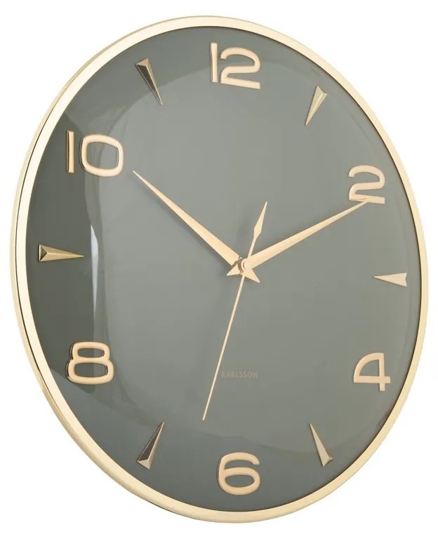 Karlsson 6017GR ceas de perete design, gri,diametru 40 cm