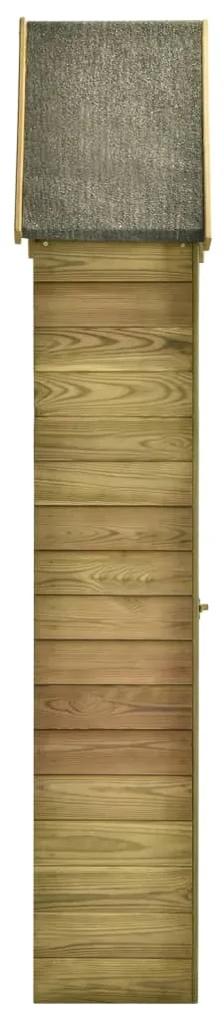 Magazie unelte de gradina cu usa 77x28x178 cm lemn pin tratat 77 x 28 x 178 cm