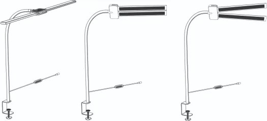 Top Light - lampă de birou LED reglabilă cu clemă LYRA LED/18W/230V 3000-6500K neagră