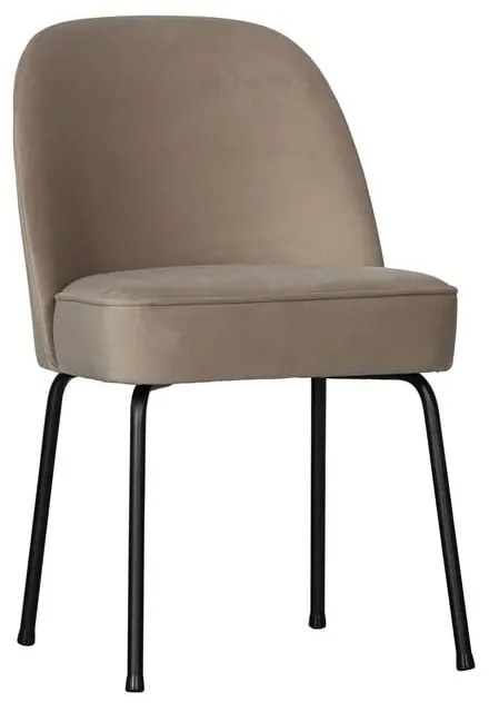 Scaune de dining bej 2 buc. din catifea Vogue – WOOOD