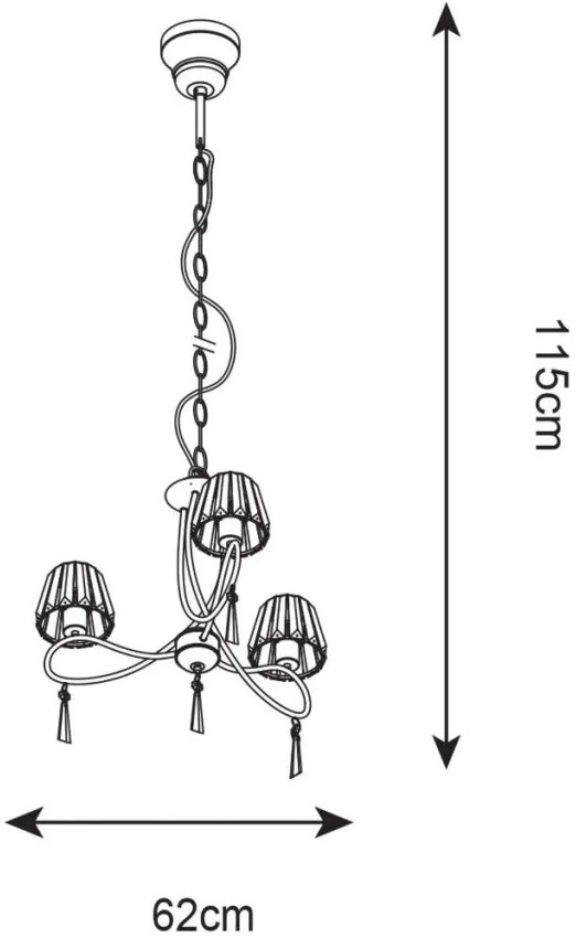 Candelabru design modern Paria 3L