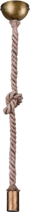 Lustră alămie ø 12 cm Rope – Trio