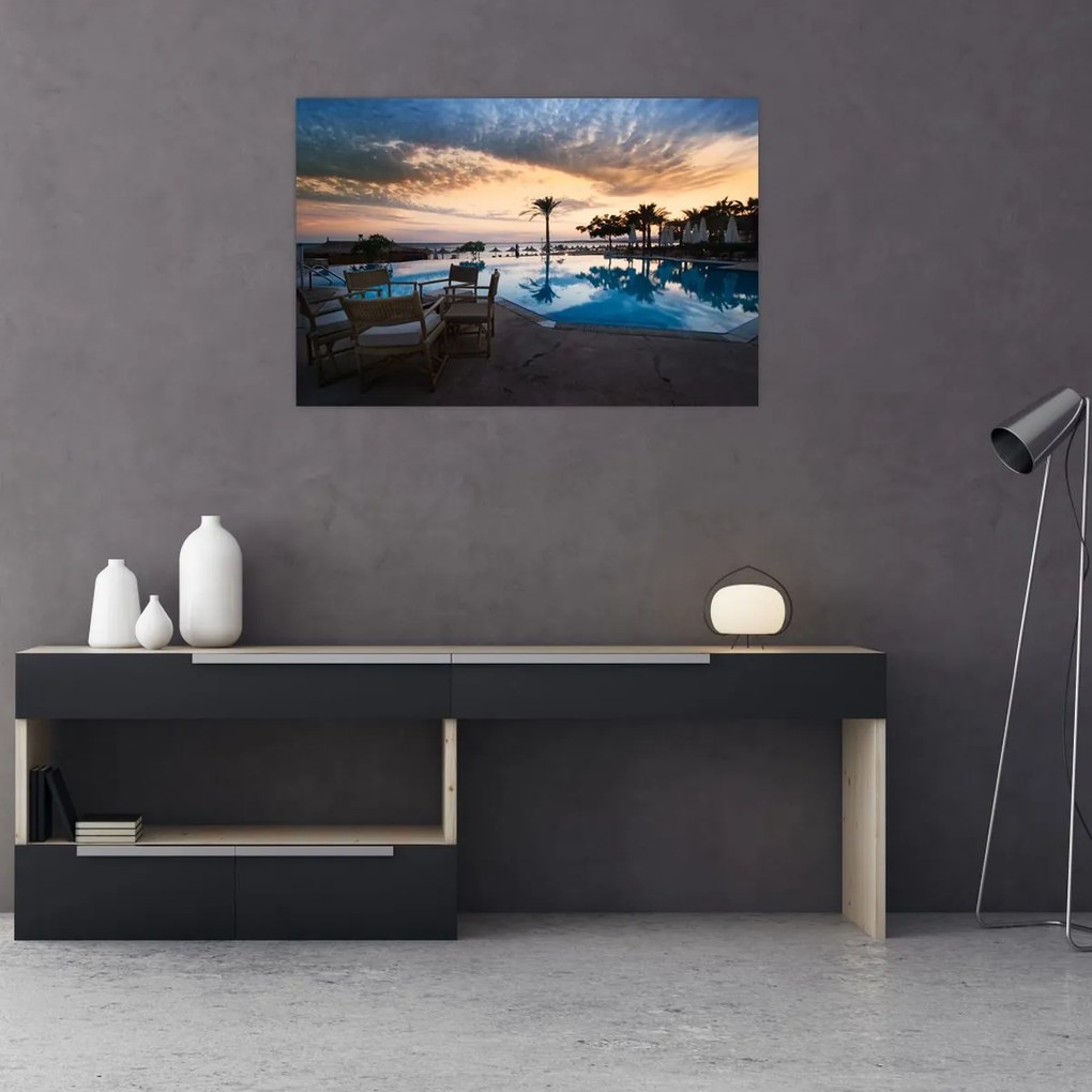 Tablou - Stațiune la mare (90x60 cm)