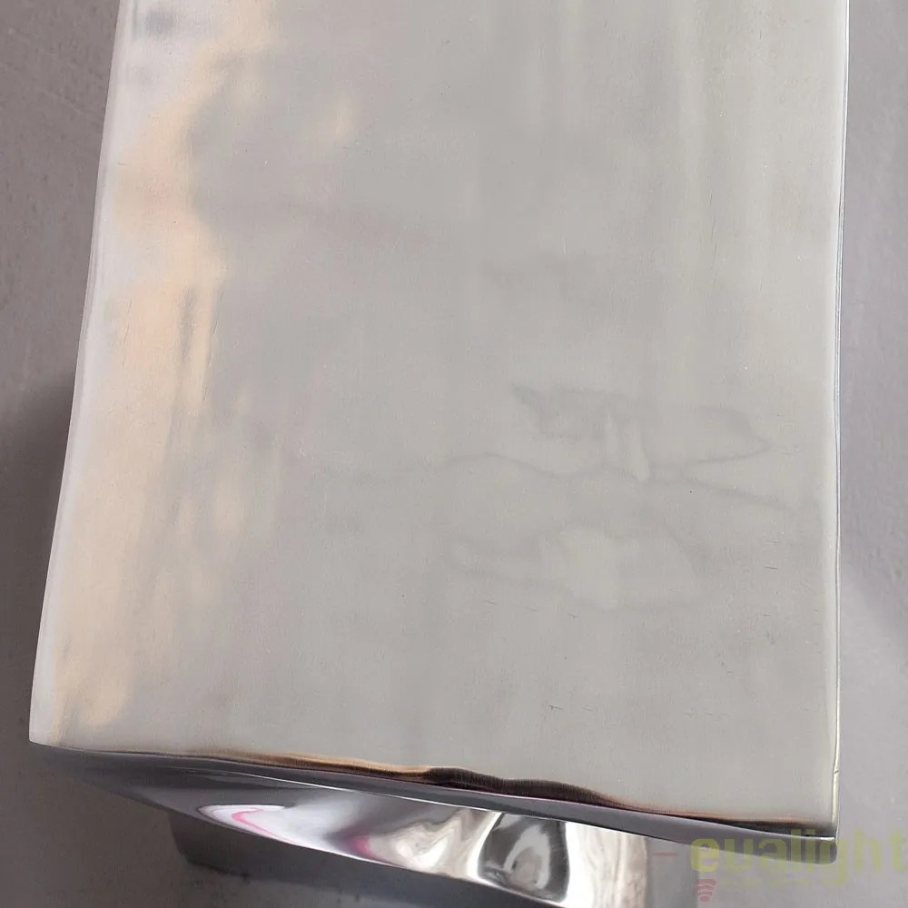 Taburete design deosebit Twist, argintiu