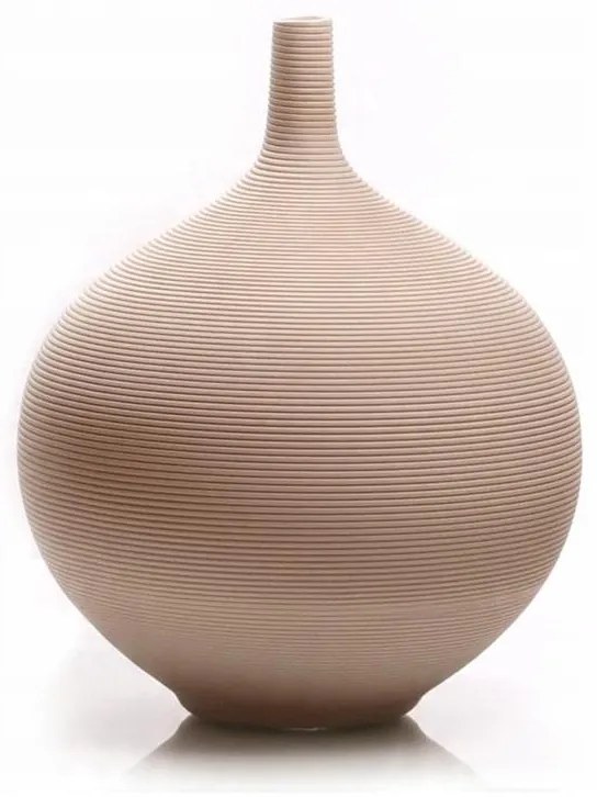 Vază ceramică bej, 24 cm