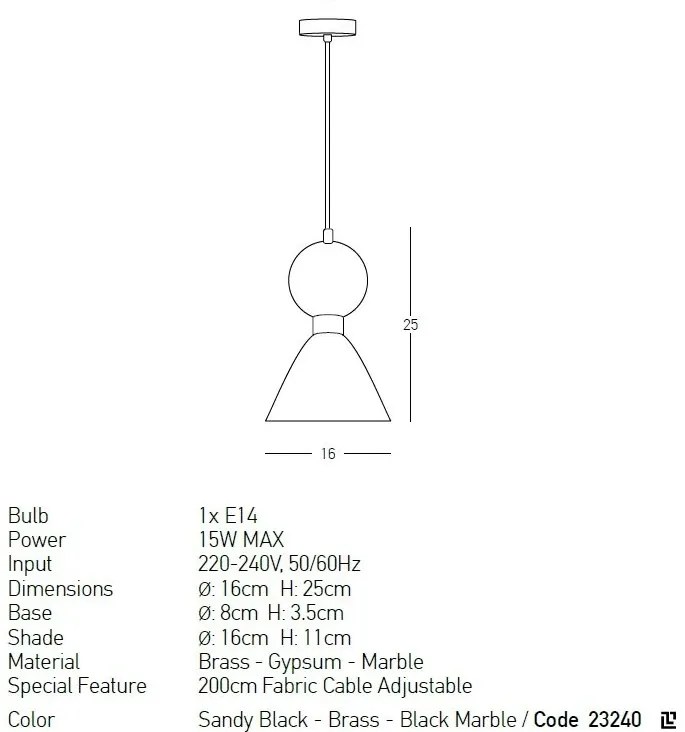 Pendul design decorativ modern Ember I
