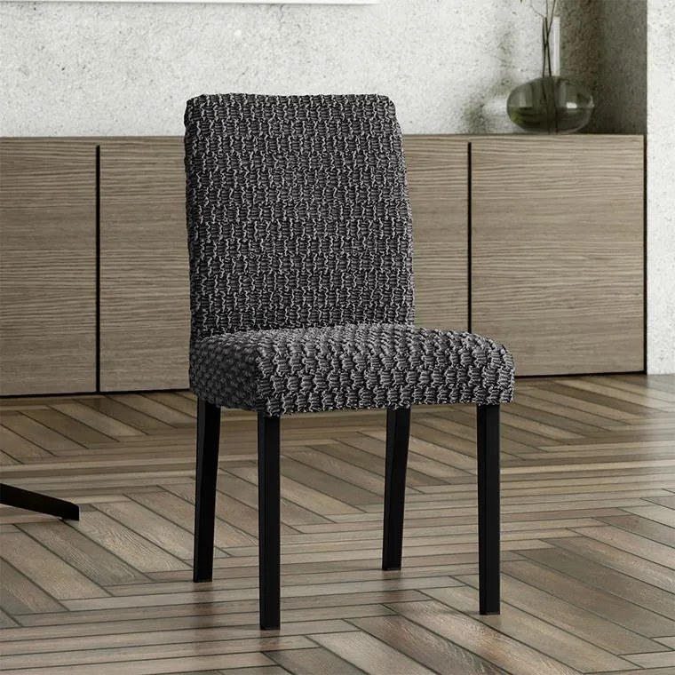 Gaico Huse bielastice MOSAICO gri închis scaun cu spatar 2 buc (45 x 45 x 50 cm)