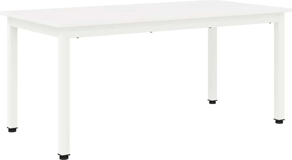 vidaXL Masă de cafea Alb 100 x 50 x 45 cm Lemn de pin masiv