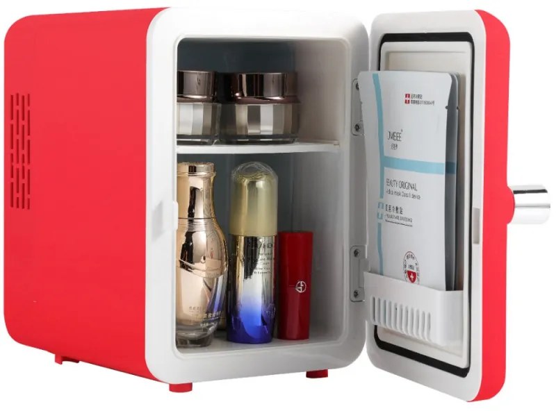 Frigider mini bar KUMTEL HMFR-02, 4 litri, 42 W, rafturi detașabile, Roșu