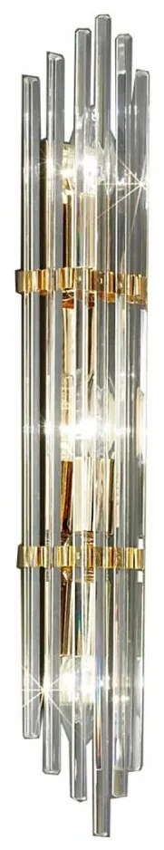 Aplică Kolarz 0342.63.3 ONTARIO 3xE14/40W/230V 60 cm 24K auriu