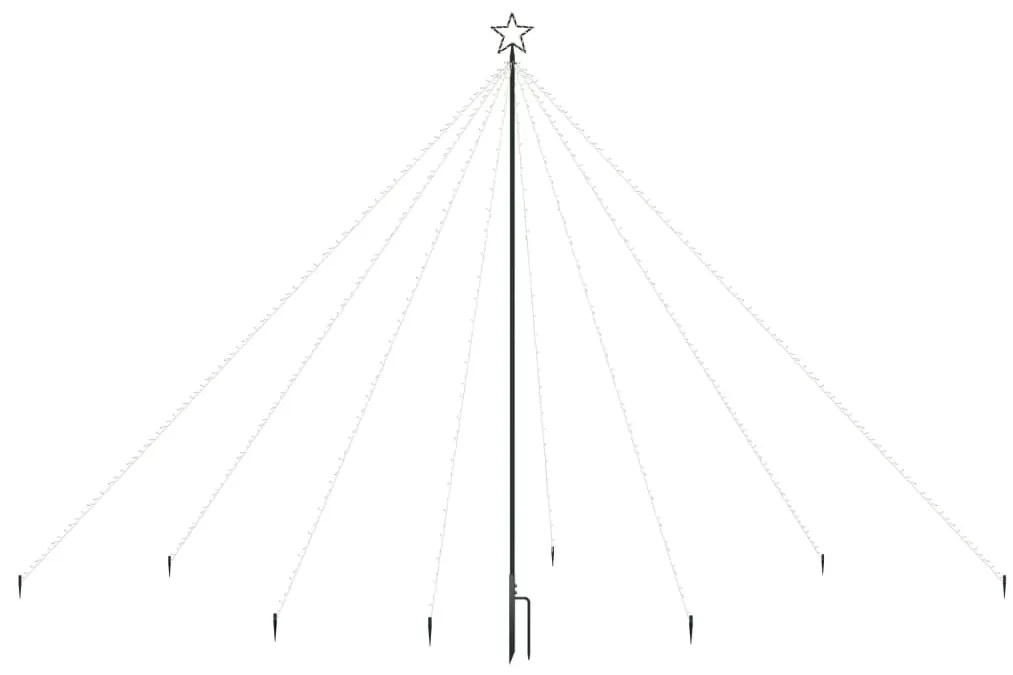 Lumini pentru bradul de Craciun, 576 LED-uri, alb rece, 3,6 m 1, Alb rece, 360 cm, straight led style