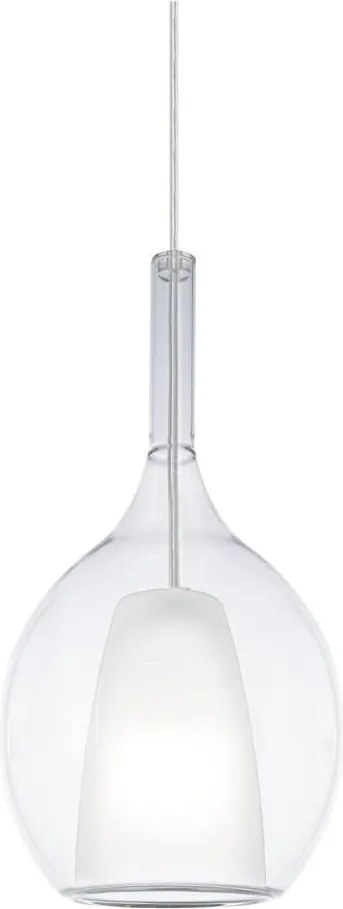 Ideal Lux - Lustra suspendată pe cablu KALIQUE 1xE27/42W/230V Ø 18 cm transparentă