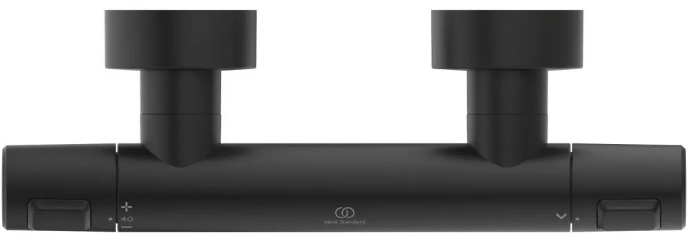 Baterie termostatata de dus T25, negru Negru mat