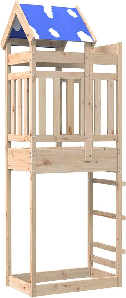 vidaXL Turn de joacă Maro 85 x 52,5 x 239 cm Lemn de pin masiv