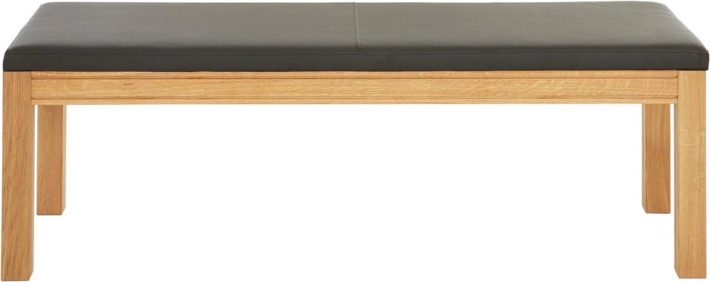 Bancuta neagru/ stejar Madison 130/51/49 cm