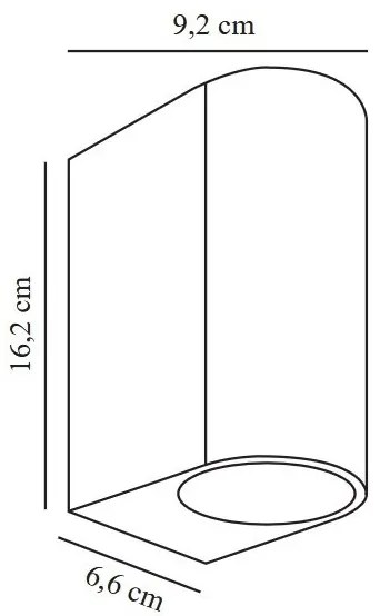 Aplica de perete exterior IP44 Dion Double Black