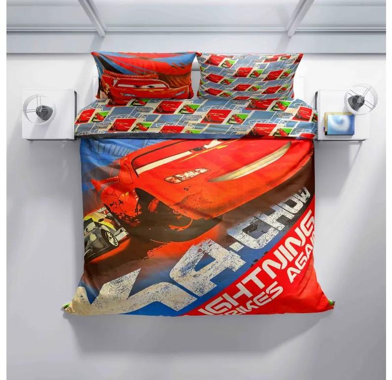 Lenjerie de pat pentru copii CARS rosu Dimensiune lenjerie de pat: 80 x 80 cm | 135 x 200 cm