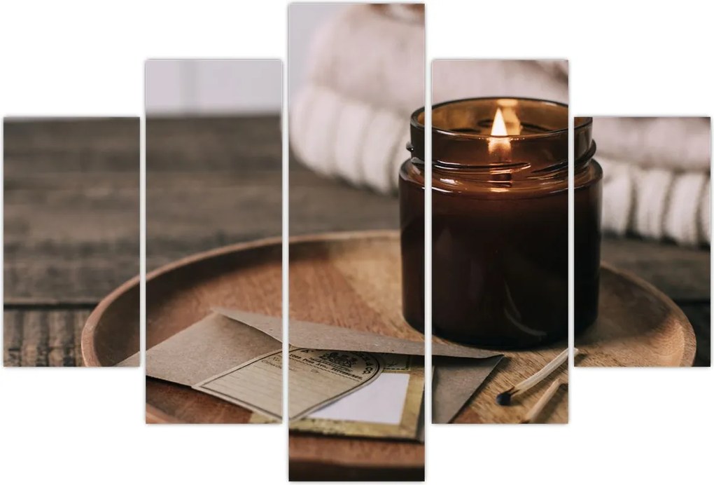 Tablou - Lumânare aprinsă (150x105 cm)
