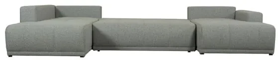 Coltar U Extensibil Otis Stanga, 6 Locuri, Lada Depozitare, Gri, 357 Cm