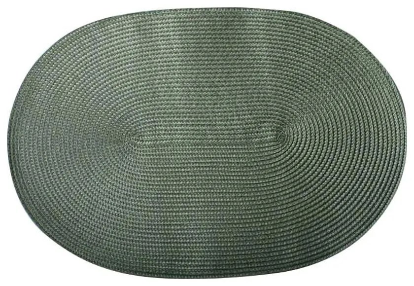 Suport farfurii, 30x45 cm, oval, argintiu