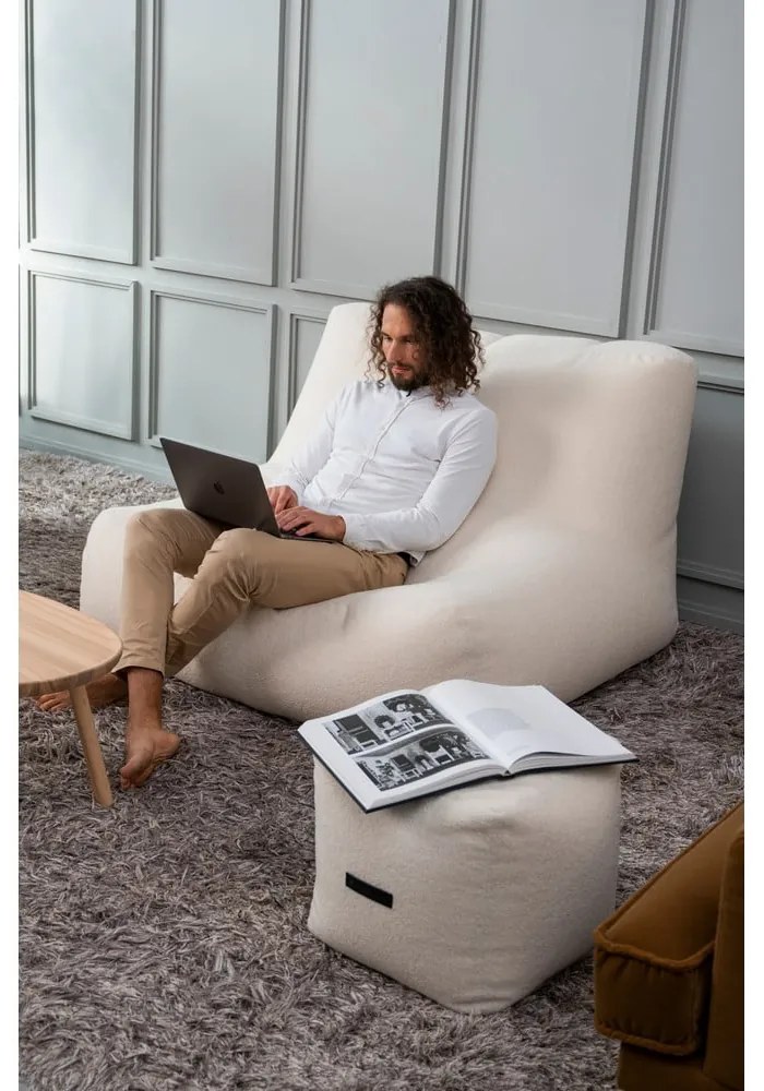 Fotoliu bean bag gri deschis Sofa Tube – SLOWDOWN