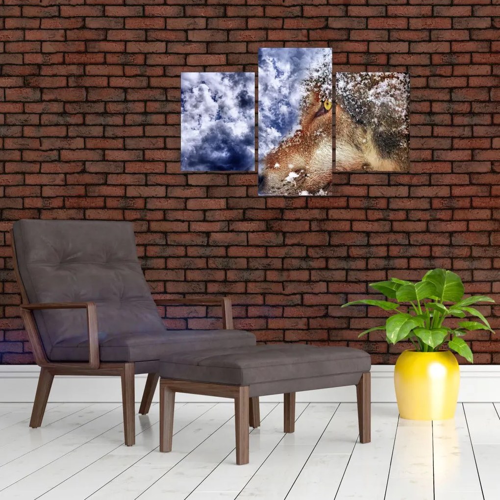 Tablou cu lup (90x60 cm)