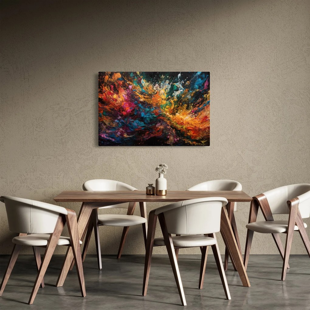Tablou - Abstracția culorilor II. (90x60 cm)