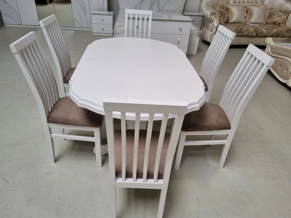 SET MARCO 18 MASA 160/195 CM + 6 SCAUNE personalizabil pe culori