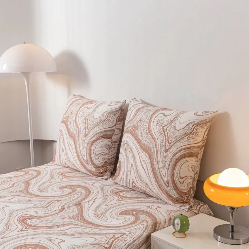 Lenjerie de pat din microfibra NUDESTONE bej Dimensiune lenjerie de pat: 2 buc 70 x 80 cm | 160 x 200 cm