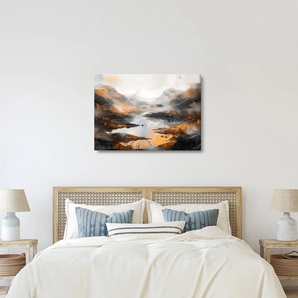 Tablou - Pictura peisajelor montane (70x50 cm)