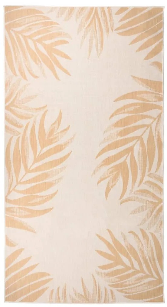vidaXL Covor de exterior, model frunze, 80x150 cm, țesătură plată