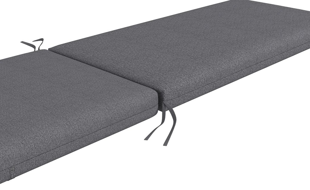 Outsunny Set de 2 Perne pentru Șezut și Spătar, Înlocuire Perne pentru Scaune de Patio, Perne cu Șnururi pentru Interior și Exterior, Gri | Aosom Romania