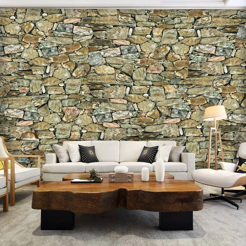 Fototapet - Stone Wall Rock (254x184 cm)