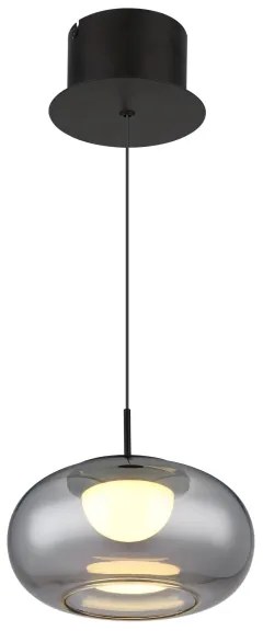 Lustră LED pe cablu Globo 15744H QUINTARA LED/6W/230V negru