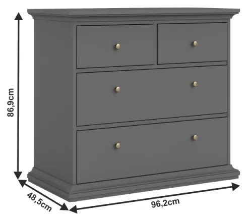 Comoda PARIS 76716 Gri