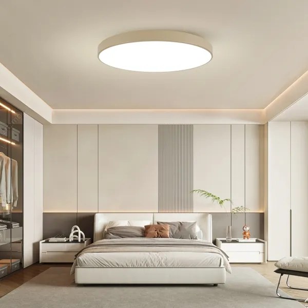 Brilagi-LED Lampă LED dimabilă POOL SMART, 128W, 230V, 100 cm, bej, Wi-Fi Tuya + telecomandă