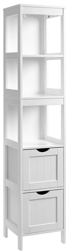 Dulap de depozitare cu 3 rafturi și 2 sertare 30x30x141.5cm