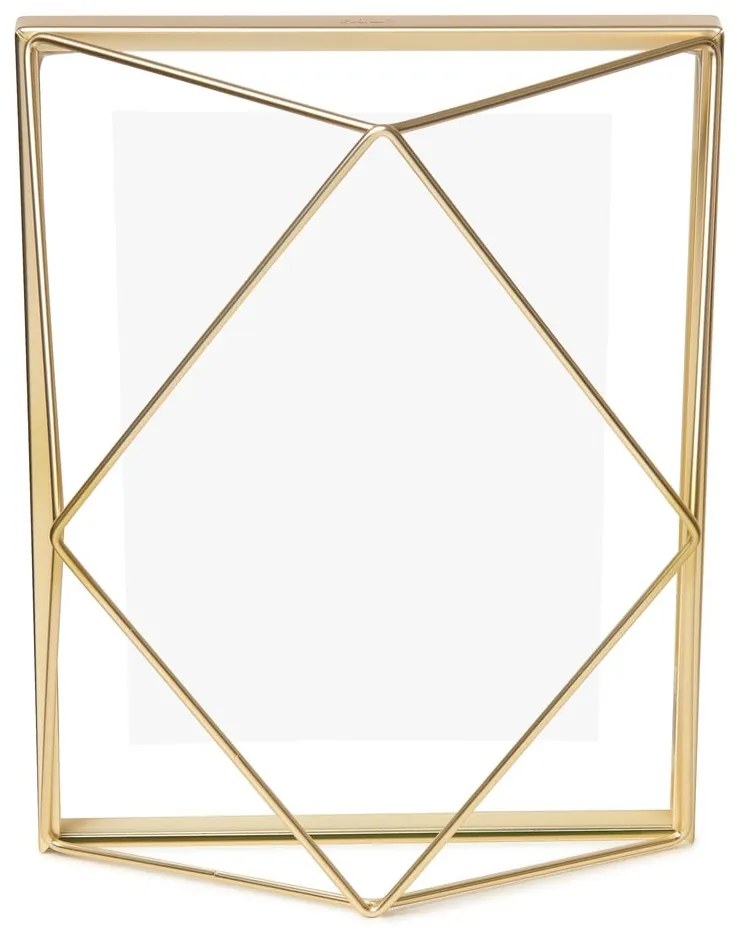 Ramă foto aurie din metal 18x23 cm Prisma – Umbra