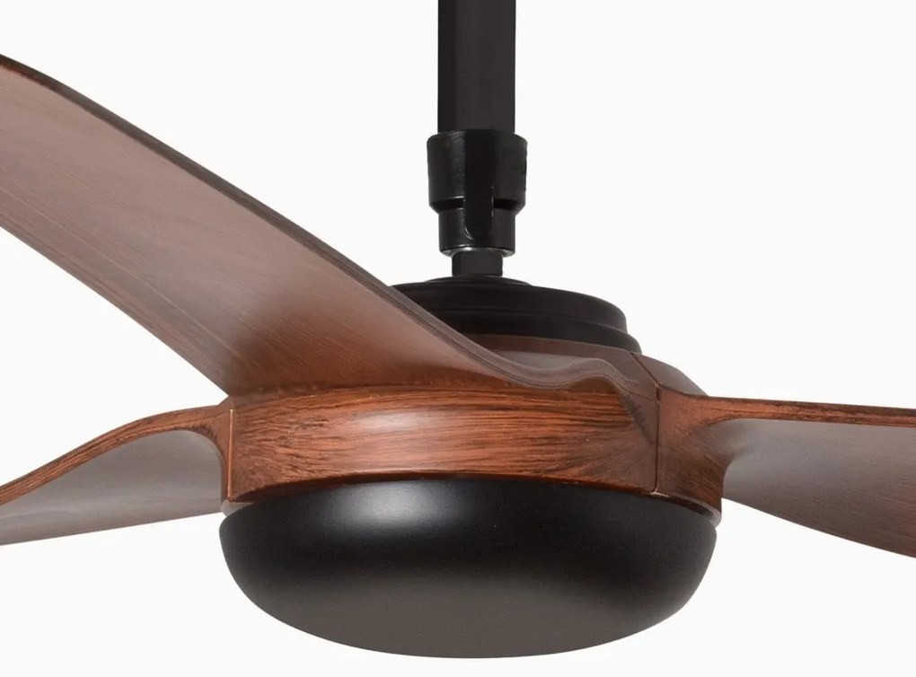 Ventilator de tavan cu telecomanda PUNT M negru/nuc