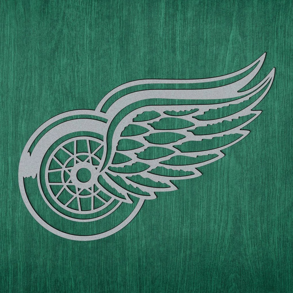 DUBLEZ | Logo din lemn - Detroit Red Wings