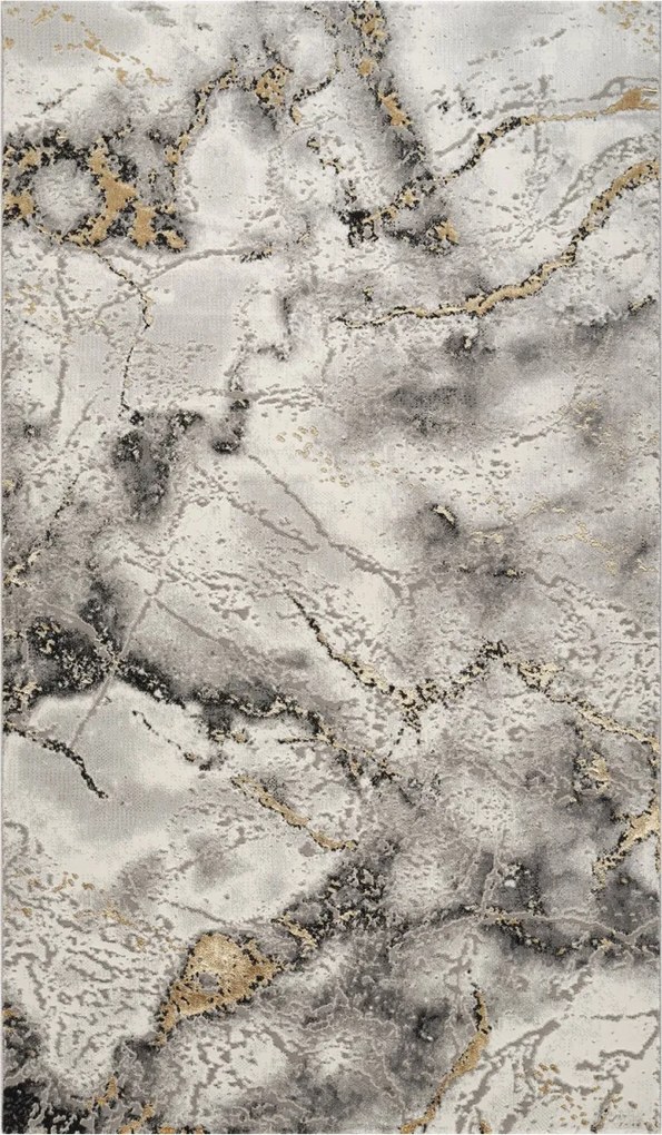 Covor Modern Living , Dormitor Dreptunghiular Marmara T160A Gri Gold (Alege dimensiunea: 200 x 300)