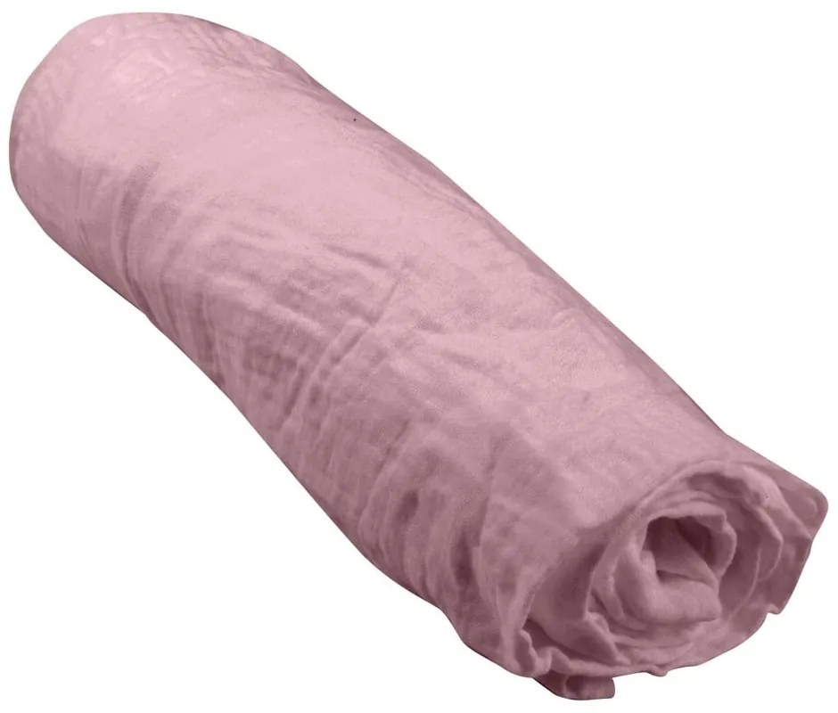 Cearceaf pentru copii din muselină pentru pătuț cu elastic 70x140 cm – Bébé Douceur