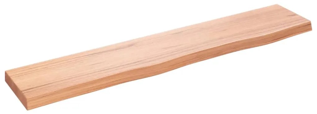 vidaXL Poliță perete maro deschis 100x20x4 cm lemn masiv stejar tratat