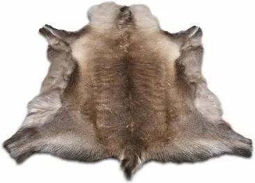 Covor din piele Garmon Reindeer, gri, 70 x 125 cm