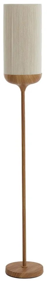 Lampadar în culoare naturală cu abajur textil (înălțime 159 cm) Dania – Light &amp; Living