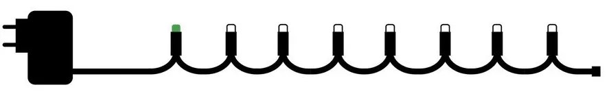 Ghirlandă luminoasă număr becuri 40 buc. cu alimentare la priză lungime 390 cm Easy-Line – Sirius