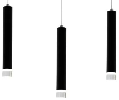 LED Lustră pe cablu CARBON 3xLED/15W/230V