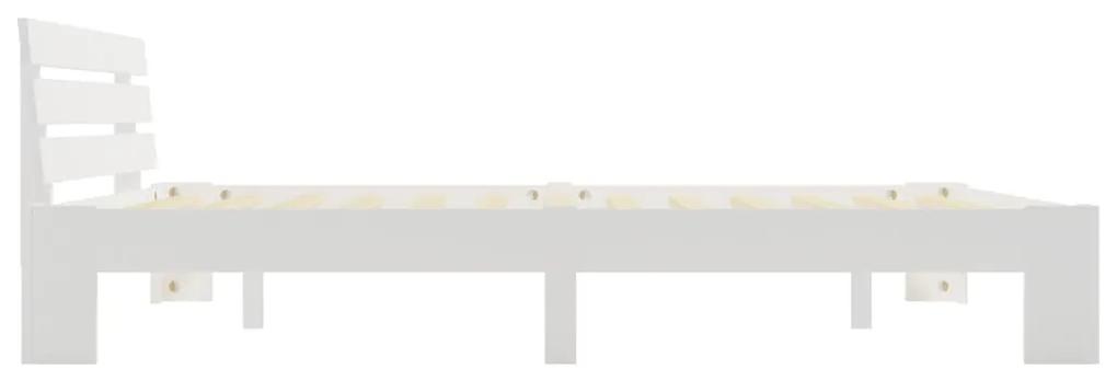 Cadru de pat, alb, 180 x 200 cm, lemn masiv de pin Alb, 180 x 200 cm