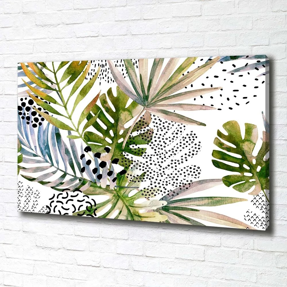 Tablou canvas Frunze tropicale