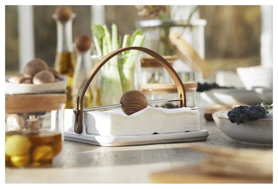 Suport din stejar pentru șervețele Sagaform Nature